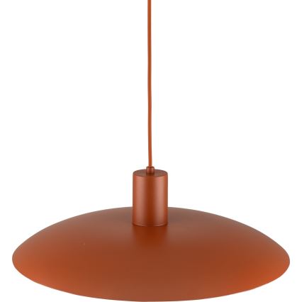 Lampadario a sospensione con filo ASTRA 1xE27/15W/230V diametro 41 cm color mattone