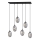 Lampadario a sospensione con filo ASTRAL 6xE14/10W/230V nero/fumé
