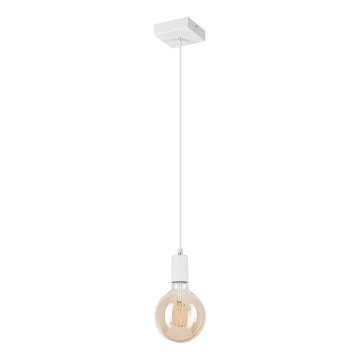 Lampadario a sospensione con filo ASTRID 1xE27/60W/230V bianco
