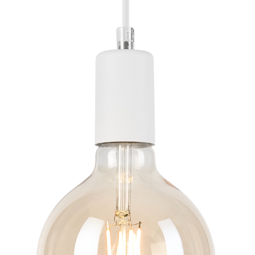 Lampadario a sospensione con filo ASTRID 1xE27/60W/230V bianco