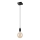 Lampadario a sospensione con filo ASTRID 1xE27/60W/230V nero lucido