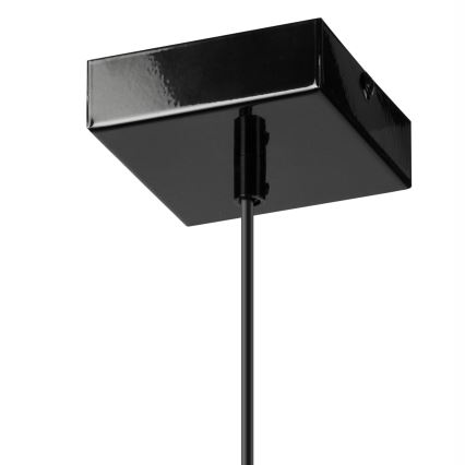 Lampadario a sospensione con filo ASTRID 1xE27/60W/230V nero lucido