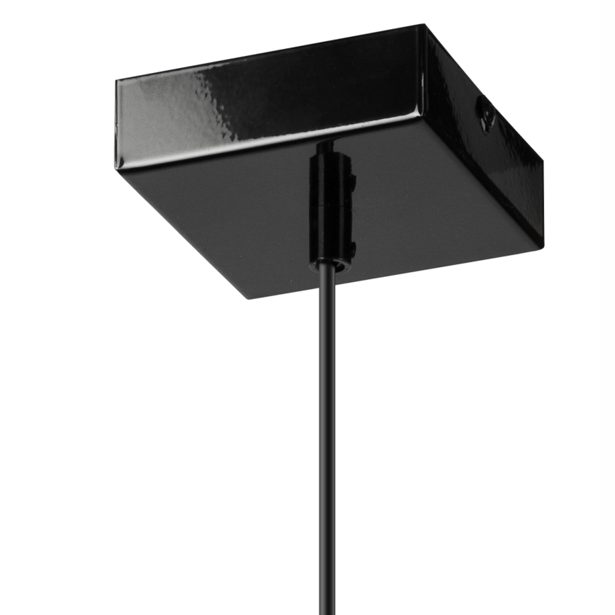 Lampadario a sospensione con filo ASTRID 1xE27/60W/230V nero lucido
