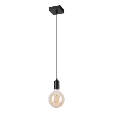Lampadario a sospensione con filo ASTRID 1xE27/60W/230V opaco nero