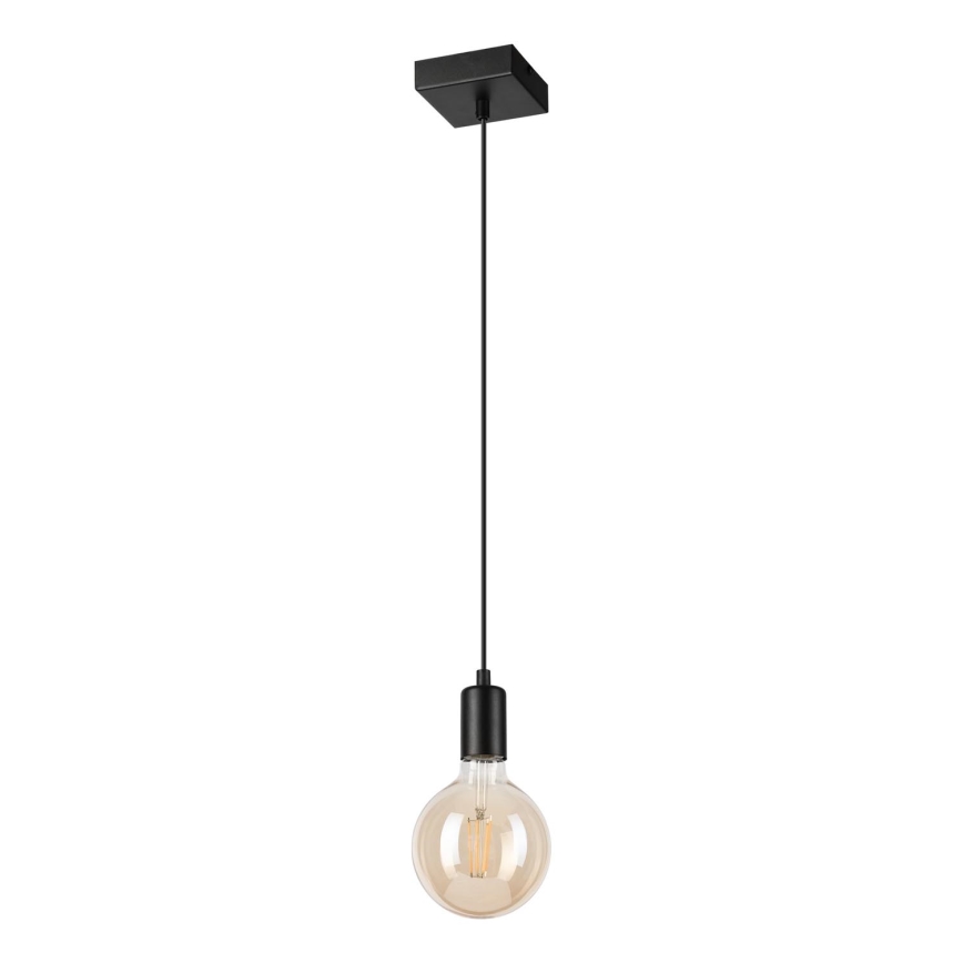 Lampadario a sospensione con filo ASTRID 1xE27/60W/230V opaco nero