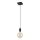 Lampadario a sospensione con filo ASTRID 1xE27/60W/230V opaco nero