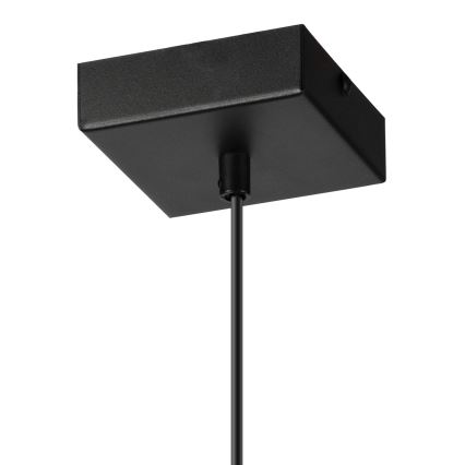 Lampadario a sospensione con filo ASTRID 1xE27/60W/230V opaco nero