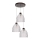 Lampadario a sospensione con filo AURA 3xE27/60W/230V faggio