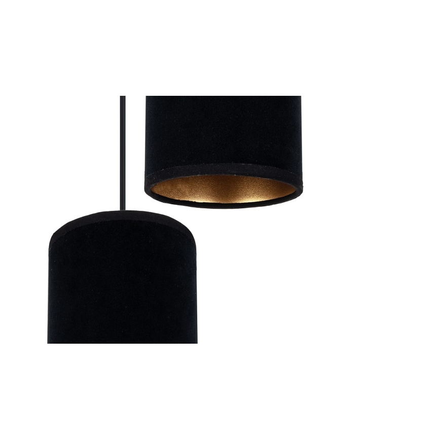 Lampadario a sospensione con filo AVALO 1xE27/60W/230V nero