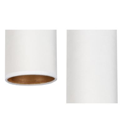 Lampadario a sospensione con filo AVALO 2xE27/60W/230V diametro 20 cm bianco