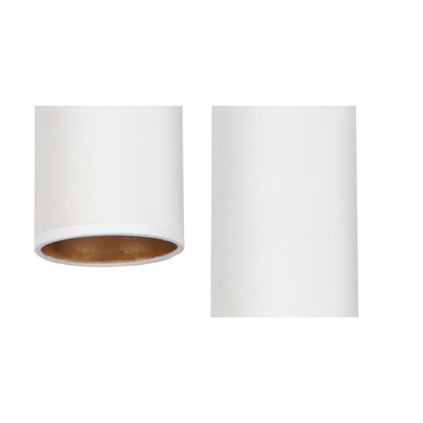Lampadario a sospensione con filo AVALO 2xE27/60W/230V ragno bianco/rame