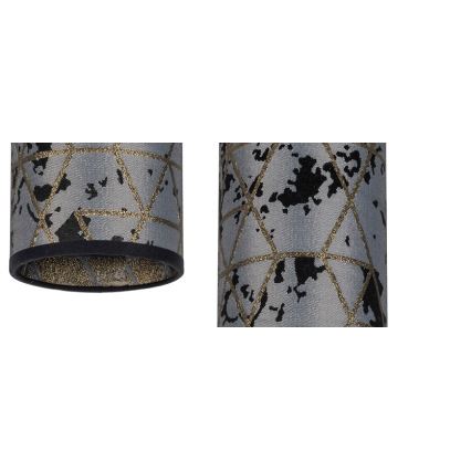 Lampadario a sospensione con filo AVALO 3xE27/60W/230V ragno grigio/nero