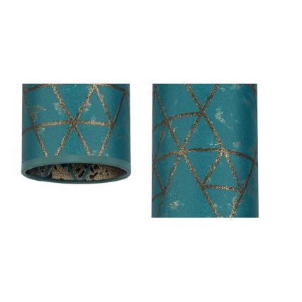 Lampadario a sospensione con filo AVALO 3xE27/60W/230V ragno turchese/oro