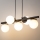 Lampadario a sospensione con filo AVOLA 5xG9/12W/230V nero