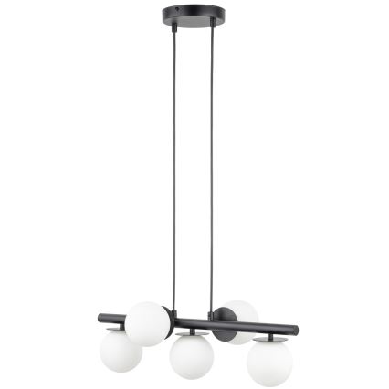 Lampadario a sospensione con filo AVOLA 5xG9/12W/230V nero