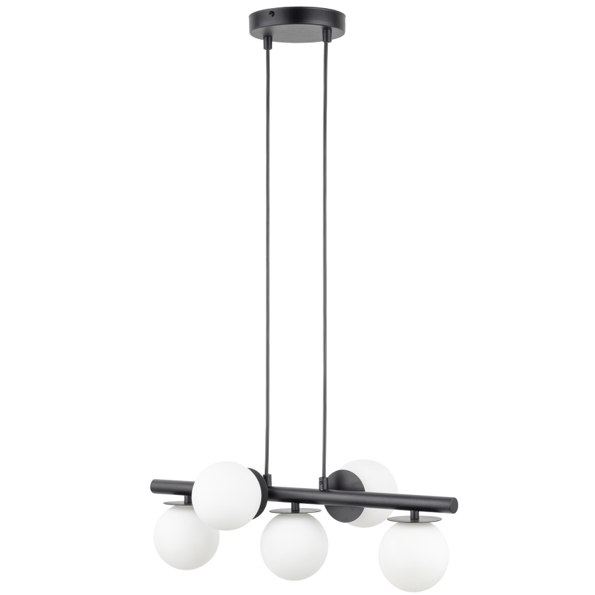 Lampadario a sospensione con filo AVOLA 5xG9/12W/230V nero