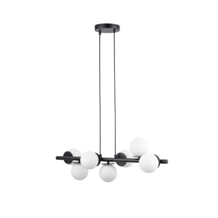 Lampadario a sospensione con filo AVOLA 7xG9/12W/230V nero