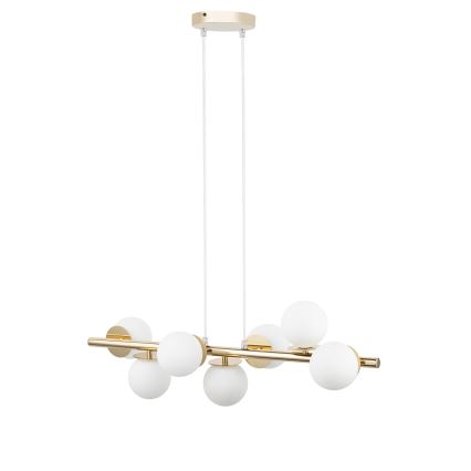 Lampadario a sospensione con filo AVOLA 7xG9/12W/230V oro