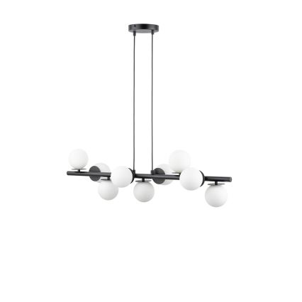 Lampadario a sospensione con filo AVOLA 9xG9/12W/230V nero