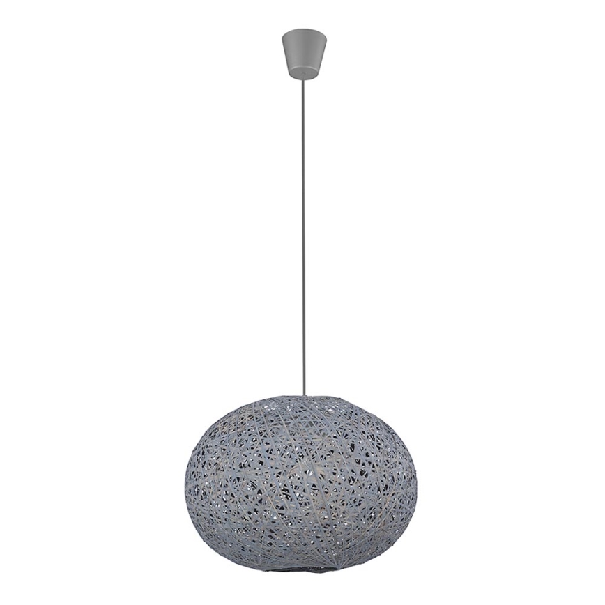 Lampadario a sospensione con filo BACKAZ GRAY 1xE27/60W/230V