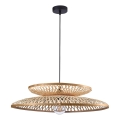 Lampadario a sospensione con filo BALI 1xE27/20W/230V diametro 60 cm bambù
