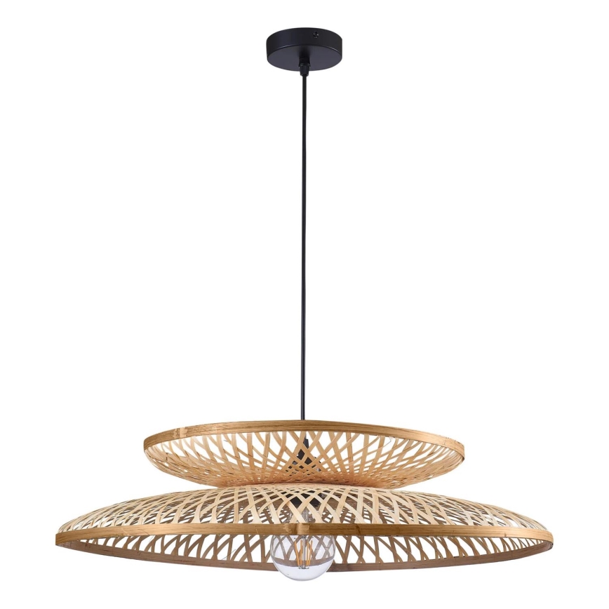 Lampadario a sospensione con filo BALI 1xE27/20W/230V diametro 60 cm bambù