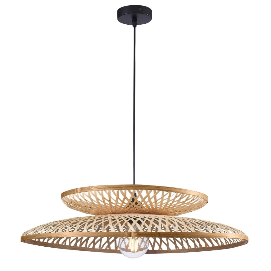 Lampadario a sospensione con filo BALI 1xE27/20W/230V diametro 60 cm bambù