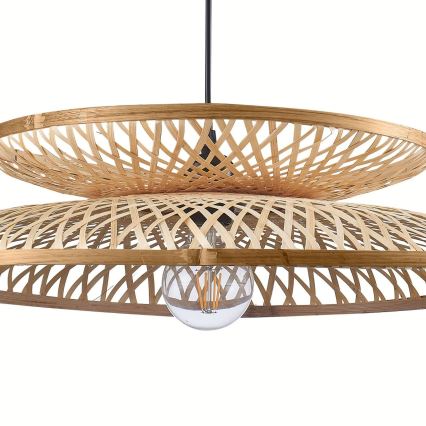 Lampadario a sospensione con filo BALI 1xE27/20W/230V diametro 60 cm bambù