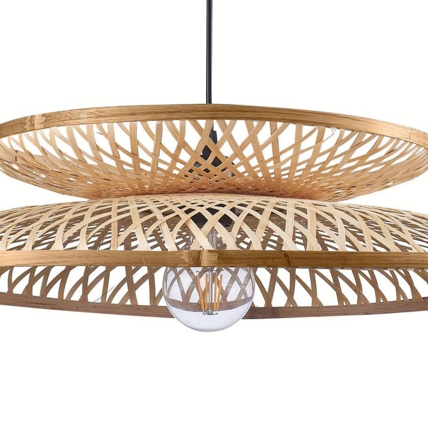Lampadario a sospensione con filo BALI 1xE27/20W/230V diametro 60 cm bambù