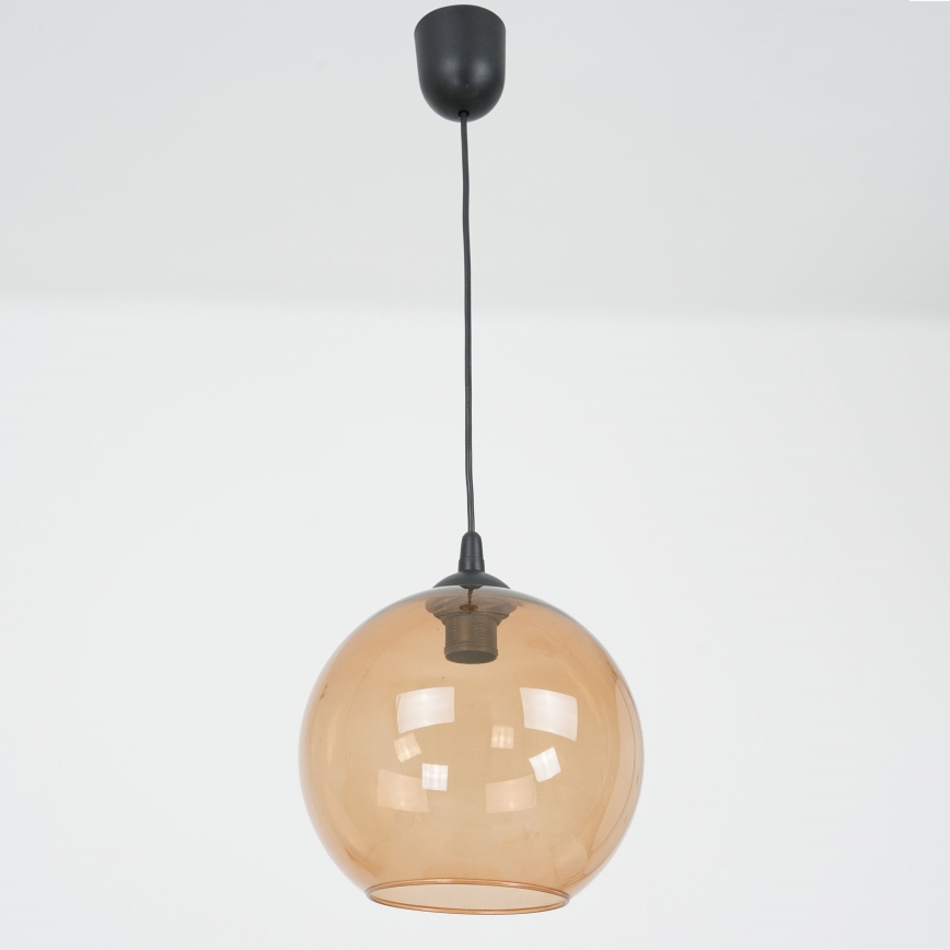 Lampadario a sospensione con filo BALL 1xE27/60W/230V diametro 25 cm beige