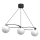 Lampadario a sospensione con filo BALLO 3xE27/15W/230V nero/bianco
