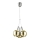 Lampadario a sospensione con filo BALLS 3xLED/5W230V oro/cromo opaco