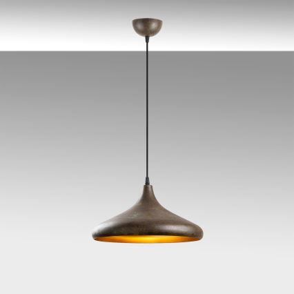 Lampadario a sospensione con filo BAREK 1xE27/40W/230V grigio