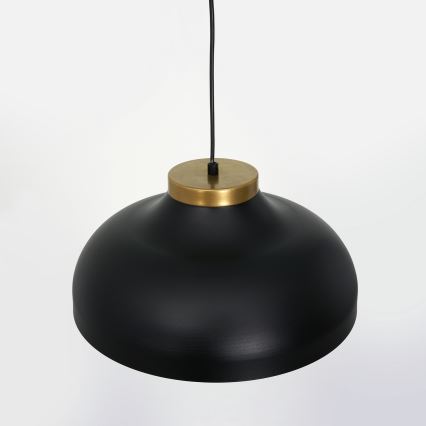 Lampadario a sospensione con filo BASCA 1xE27/60W/230V nero/oro