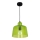 Lampadario a sospensione con filo BELL 1xE27/60W/230V verde