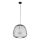 Lampadario a sospensione con filo BELL 1xG9/12W/230V diametro 33 cm nero/cromo lucido