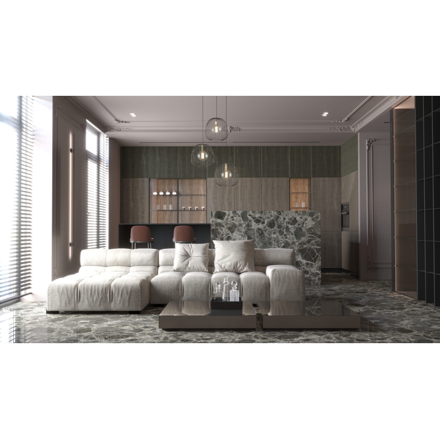 Lampadario a sospensione con filo BELL 3xG9/12W/230V nero/oro