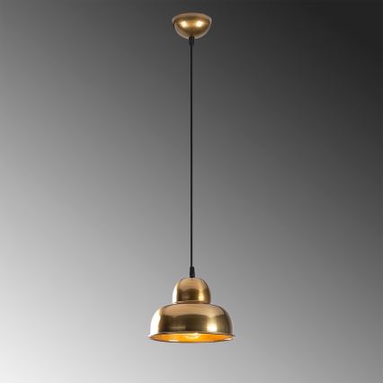 Lampadario a sospensione con filo BERCESTE 1xE27/40W/230V oro
