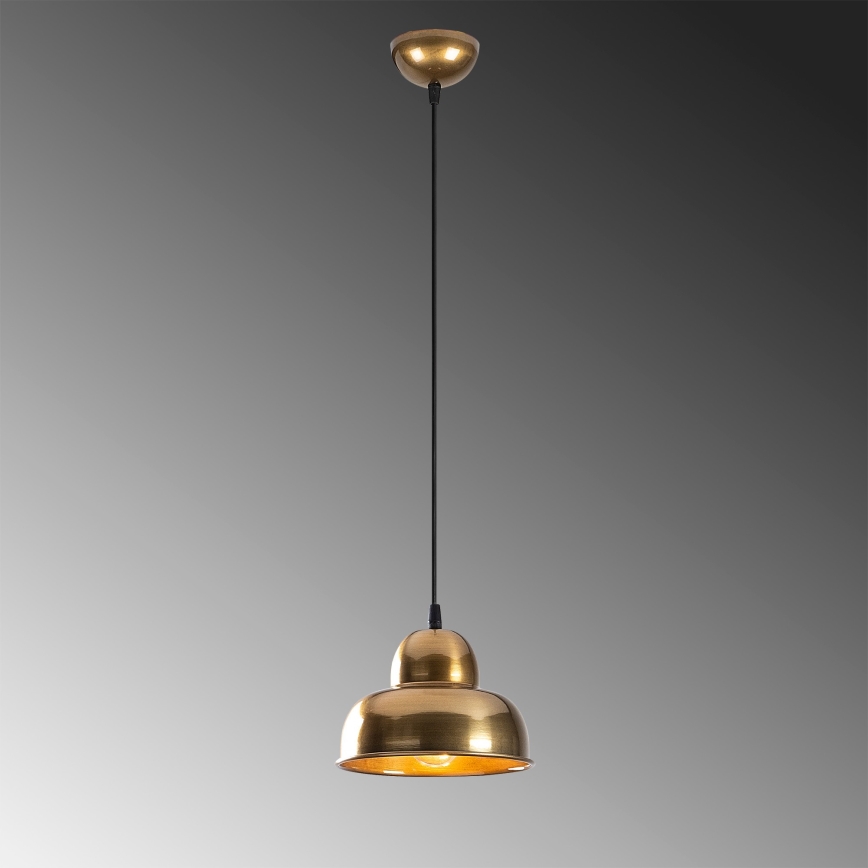 Lampadario a sospensione con filo BERCESTE 1xE27/40W/230V oro