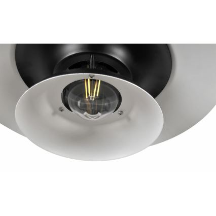 Lampadario a sospensione con filo BERIT 1xE27/20W/230V nero
