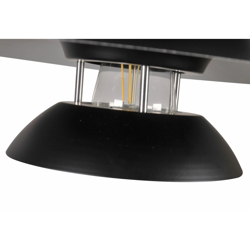 Lampadario a sospensione con filo BERIT 1xE27/20W/230V nero