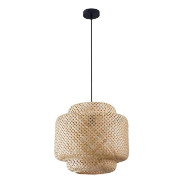 Lampadario a sospensione con filo BERTA 1xE27/20W/230V diametro 40 cm bambù