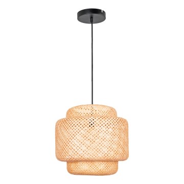 Lampadario a sospensione con filo BERTA 1xE27/20W/230V diametro 50 cm bambù
