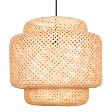 Lampadario a sospensione con filo BERTA 1xE27/20W/230V diametro 50 cm bambù