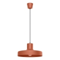 Lampadario a sospensione con filo BILO 1xE27/15W/230V diametro 35 cm arancione