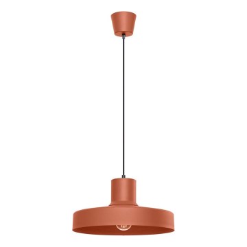Lampadario a sospensione con filo BILO 1xE27/15W/230V diametro 35 cm arancione