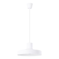 Lampadario a sospensione con filo BILO 1xE27/15W/230V diametro 35 cm bianco