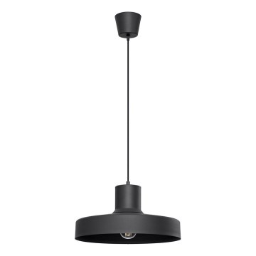 Lampadario a sospensione con filo BILO 1xE27/15W/230V diametro 35 cm nero