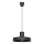 Lampadario a sospensione con filo BILO 1xE27/15W/230V diametro 35 cm nero