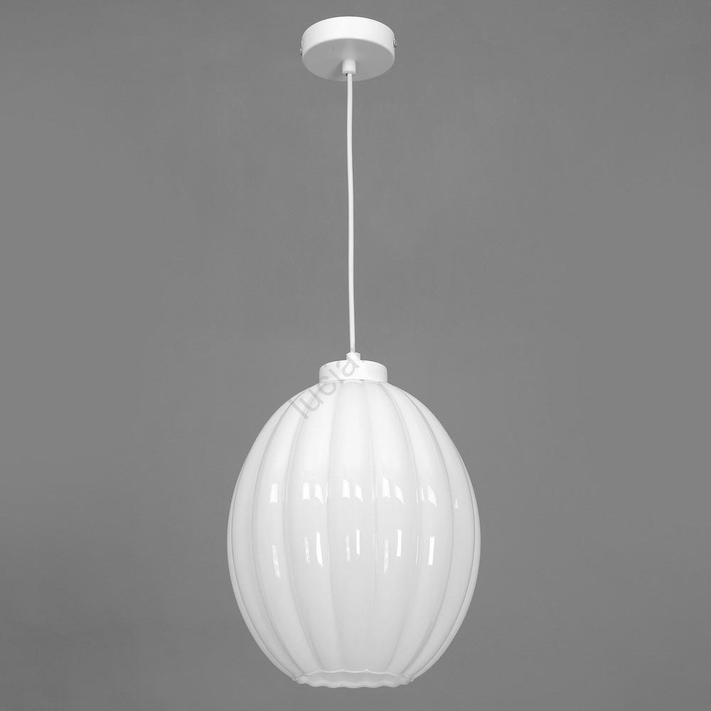 Lampadario a sospensione con filo BLICK 1xE27/60W/230V bianco | Luciamo